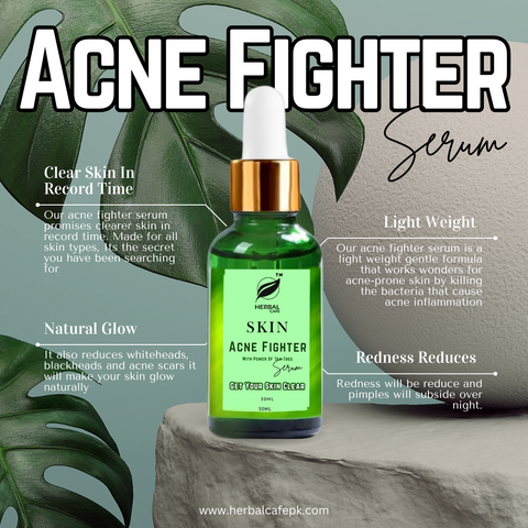 Acne Fighter Serum - Herbal Cafe Pakistan